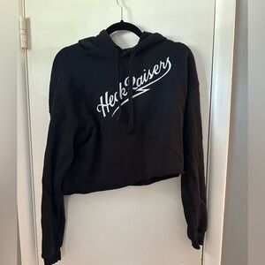 Go fast don’t die Heckraisers cropped hoodie